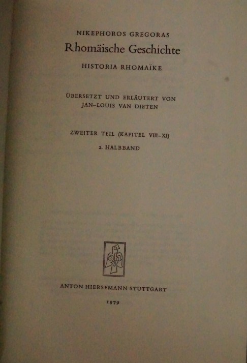 Nikephoros Gregoras Rhomäische Gedichte