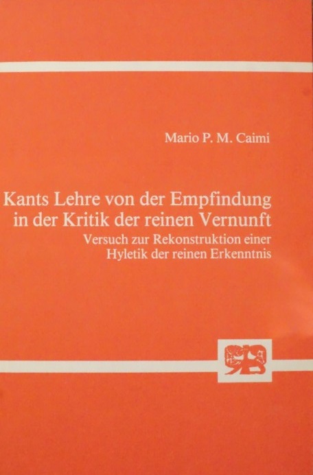 Kants Lehre von der Empfindung in der kritik der reinen Vernuft