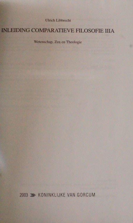 Inleiding Comparatieve Filosofie IIIA