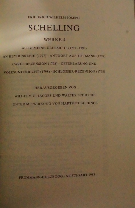 Friedrich Wilhelm Joseph Schelling - Werke 4
