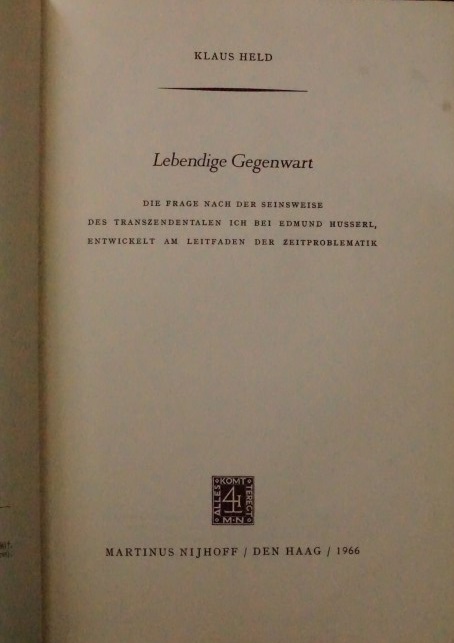 Lebendige Gegenwart