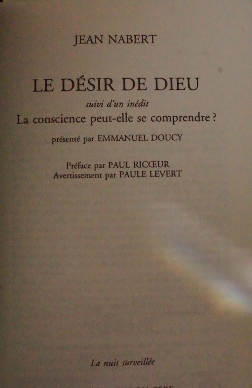 Le désir de Dieu