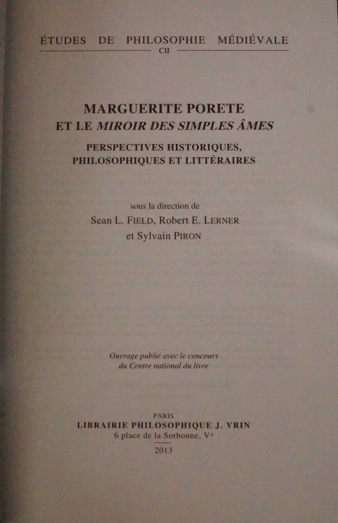 Marguerite Porete et le Miroir des simples âmes