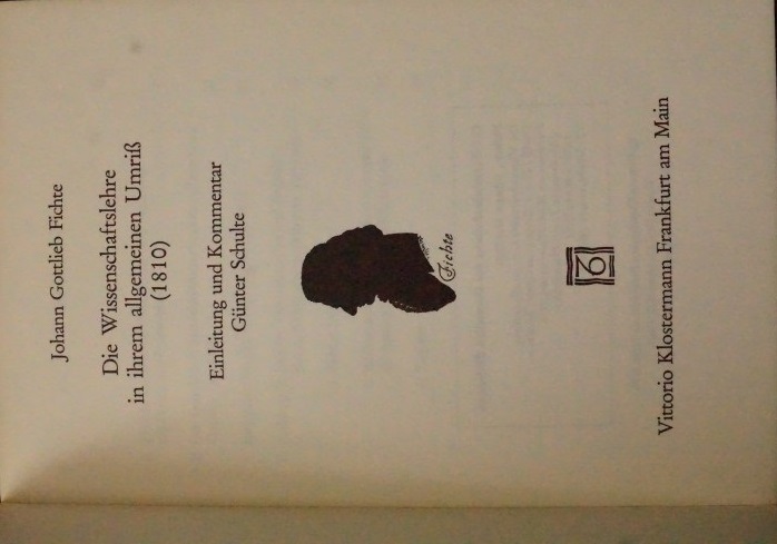 Die Wissenschaftslehre 1810