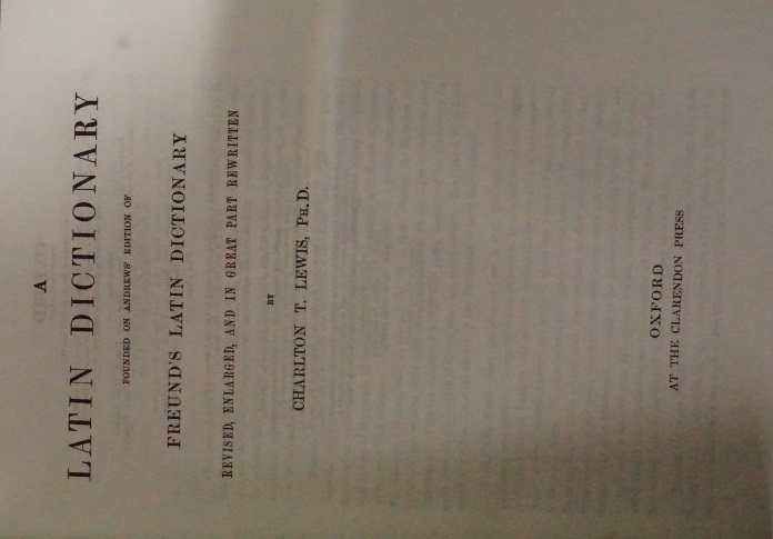 A Latin Dictionary