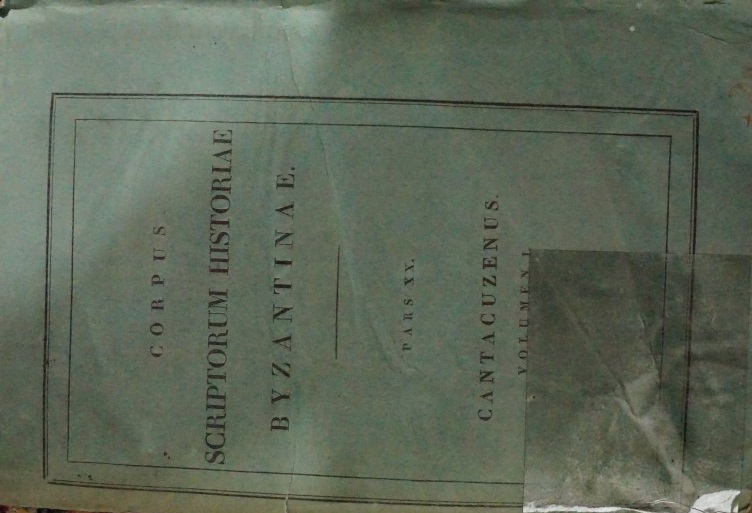 IOANNIS CANTACUZENI Eximperatoris HISTORIARUM Libri IV