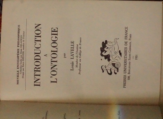 Introduction a L`Ontologie