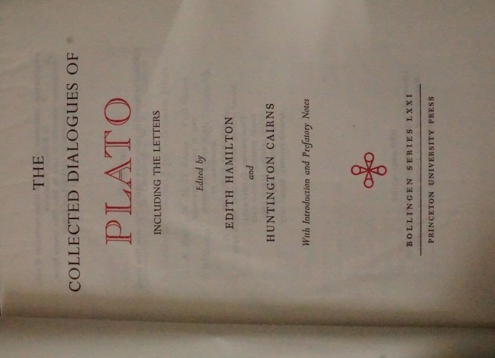 The Collected Dialogues of Plato Including the letters