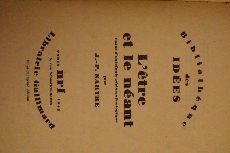 L`ètre et le Néant