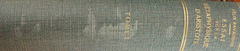 Essai sur la Metaphysique D`Aristote