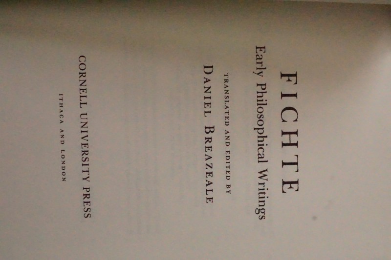 Early Philosophical Writings 