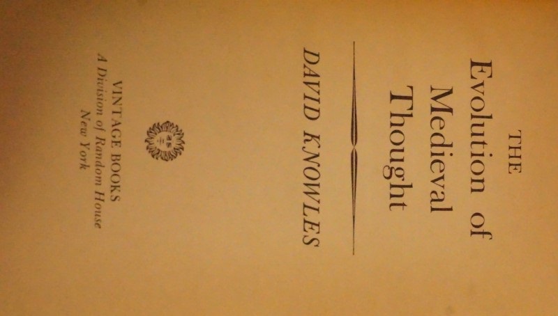 the Evolution of Medieval Thought