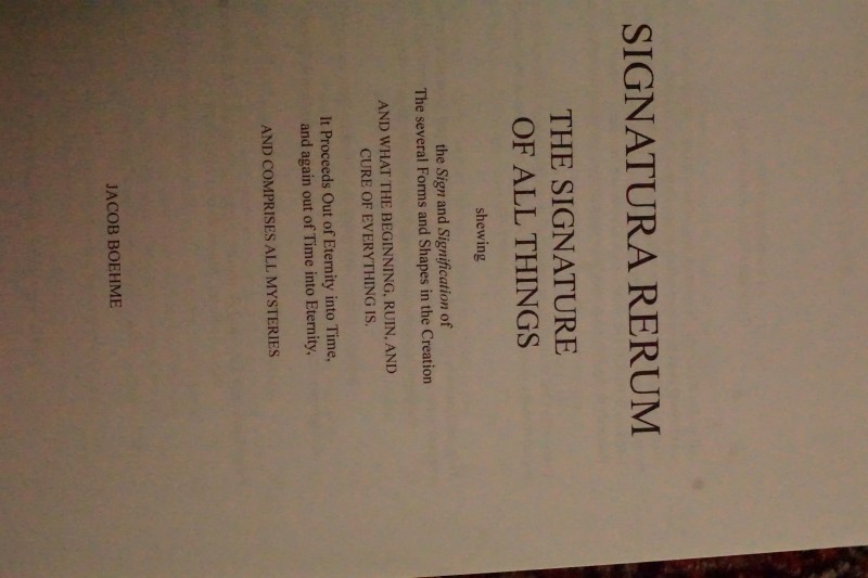 Signatura Rerum