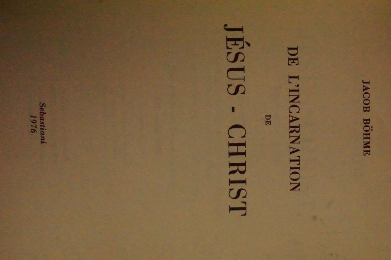 De l`Incarnation de Jésus-Christ