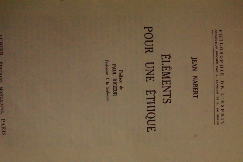Ëléments pour une Ëtique