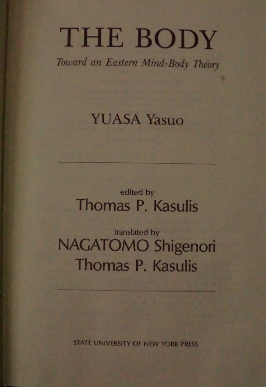 The Body Toward an Eastern Mind-Body Theory