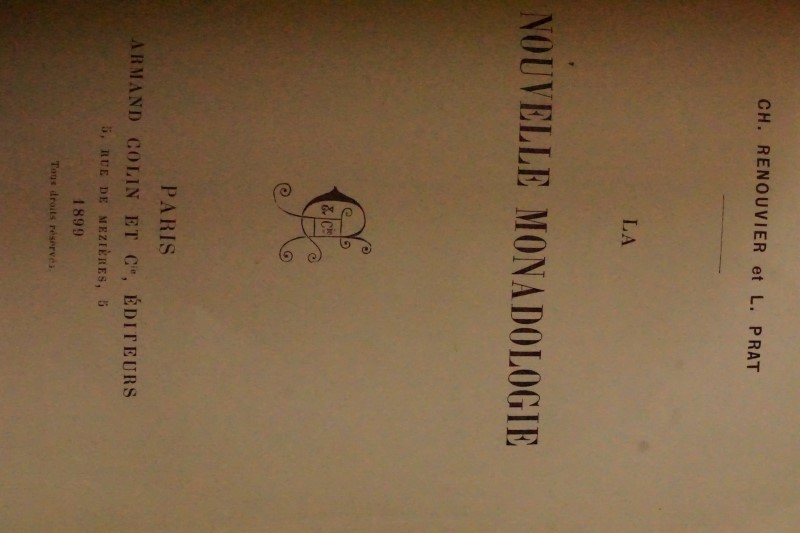Nouvelle Monadologie