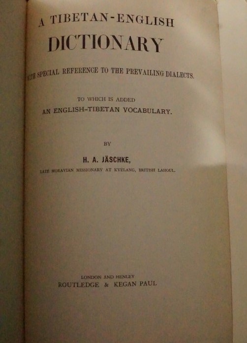 Tibetan-Englisch Dictionary