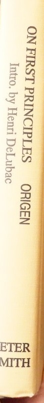 Origen on first Principles