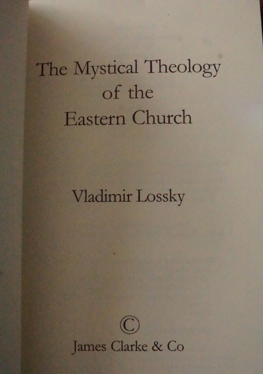 The Mystical Theology of the Eastern Church
