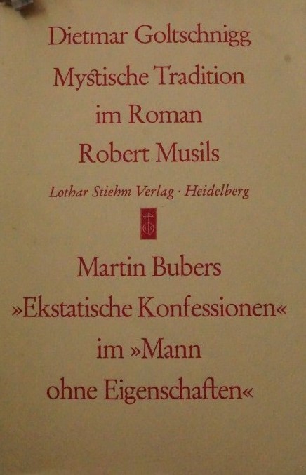 Mytische Tradition im roman Robert Musils