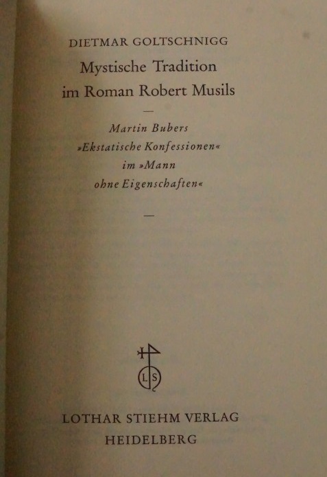 Mytische Tradition im roman Robert Musils