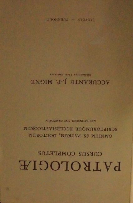 Patrologiae - Cursus Completus