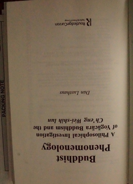 Buddhist Phenomenology 