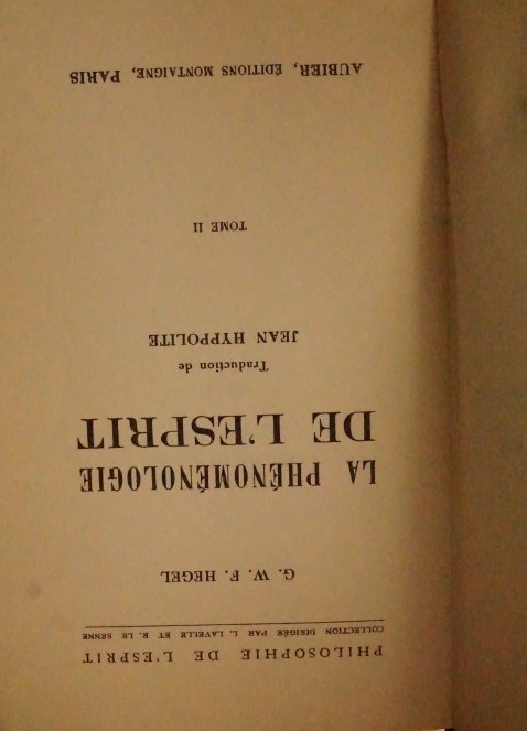 La Phénomélogie de L`Esprit