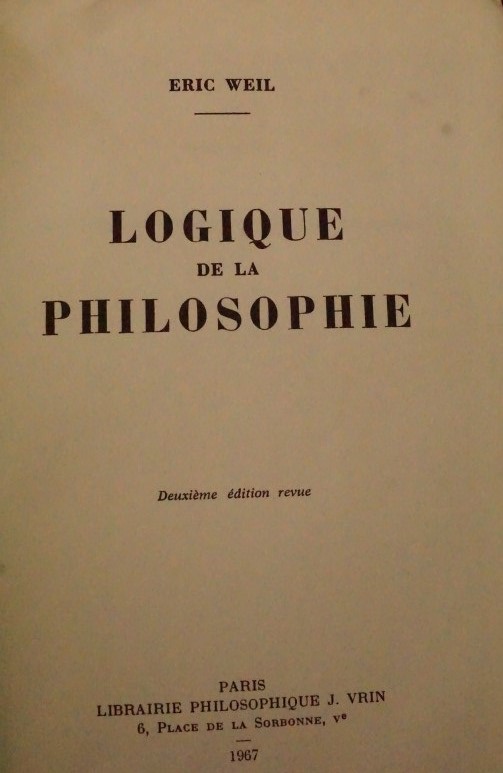 Logique de la Philosophie