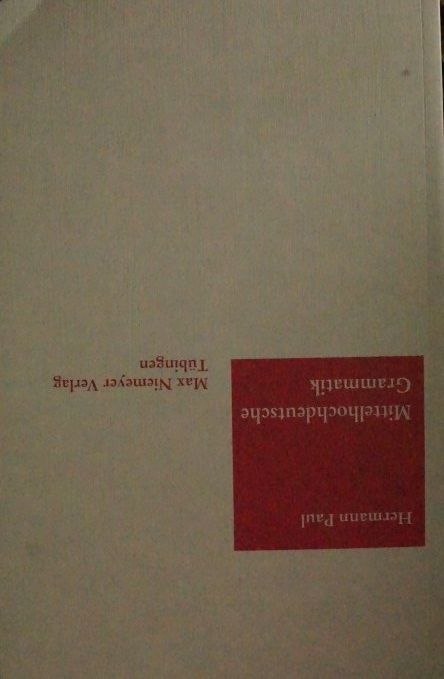 Mittelhochdeutsche Grammatik