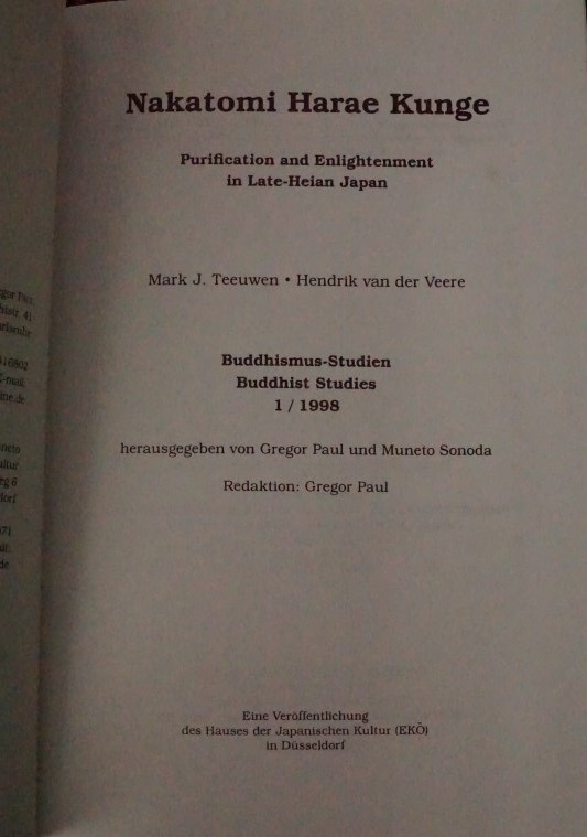 Purification and Enlightment in Late-Heian Japan