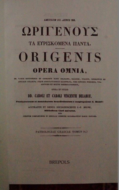 Patrologiae Cursus Completus
