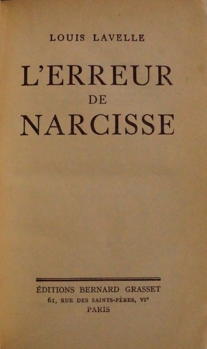 l`Erreur de Narcisse