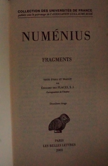 Numénius - Fragments