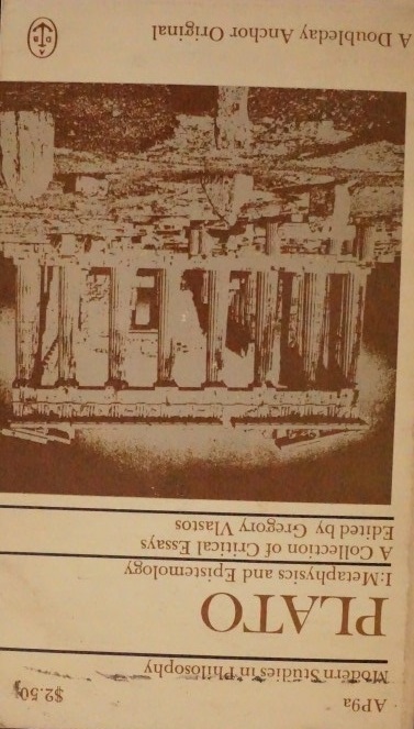 Plato a Collection of Critical Essays