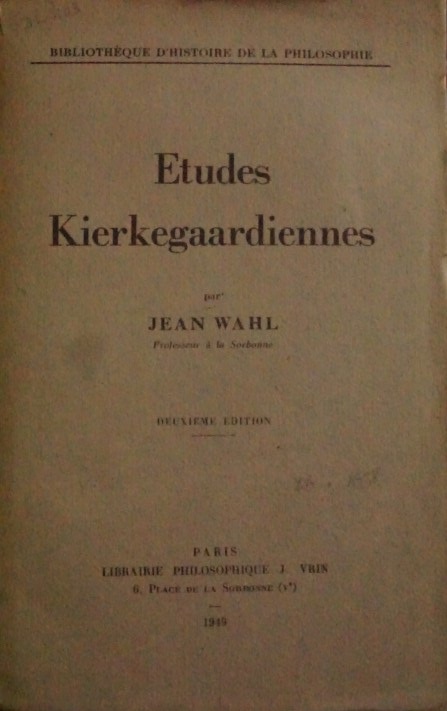Etudes Kierkengaardiennes