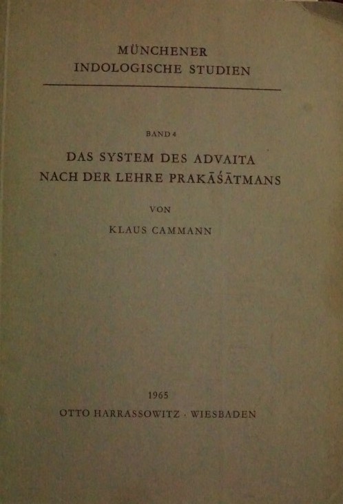 Das System des Advaita nach der Lehre Prakasatmans