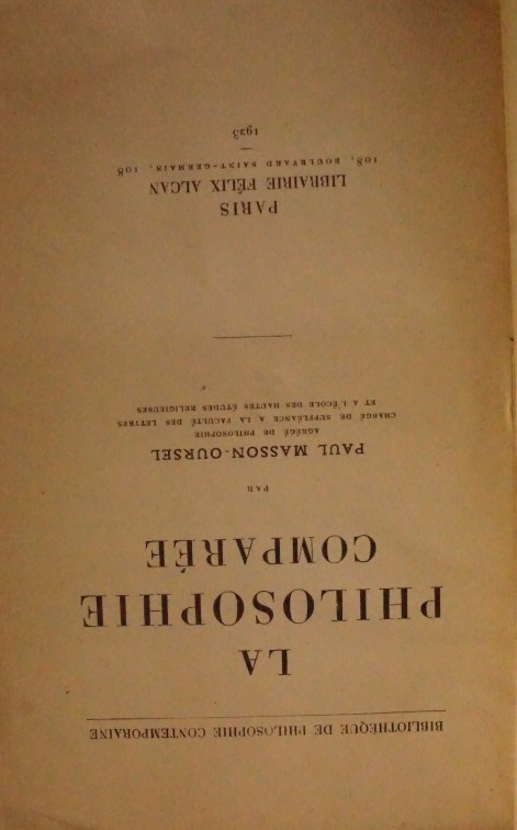La Philosophie Comparée 