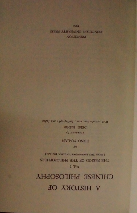 History of Chinese Philosophy 