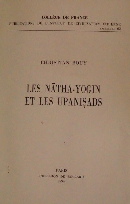 Les Nathan-Yogin et les Upanisads