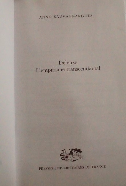 Deleuze L`empirisme transcendental