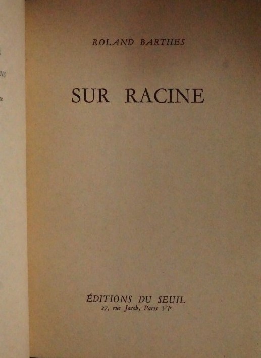 Sur Racine