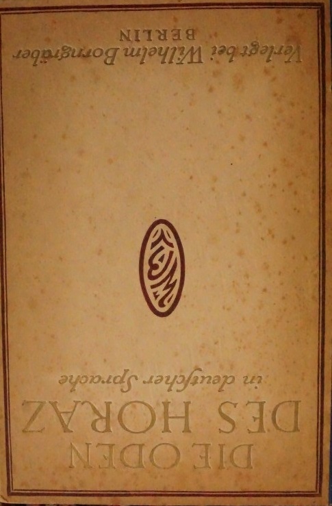Die oden des Horaz