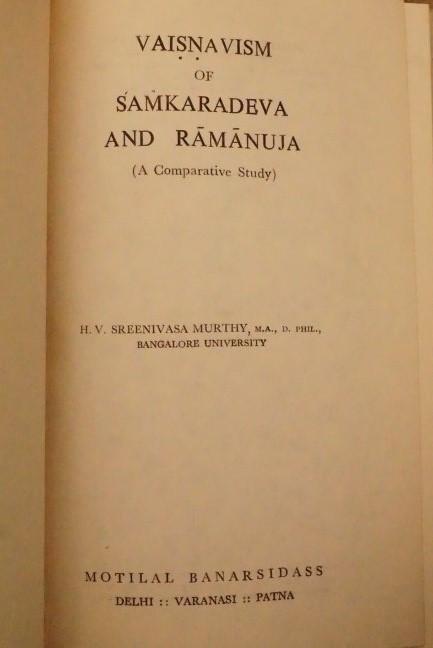 Vaisnavism of Samkaradeva and Ramanuja