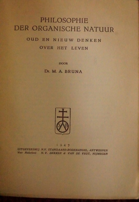 Philosophie der Organische Natuur - Oud en nieuw denken over het leven
