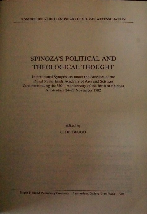 Spinoza's Political and Theological Thought
