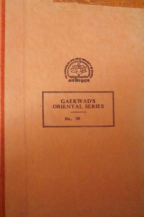 Gaekwad's Oriental Series no. 38