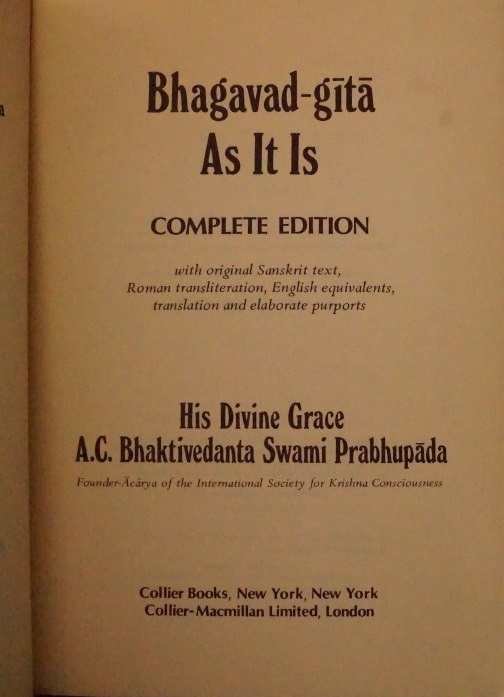 Bhagavad-Gita As It Is