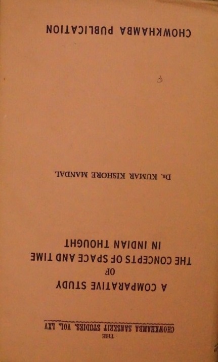 A Comparative study of the concepts of space and time in Indian thought